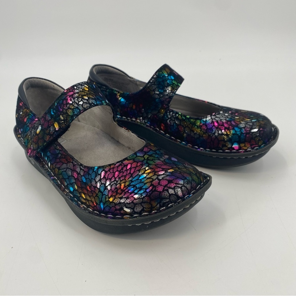 Alegria Paloma Minnow Rainbow Women’s Colorful Metallic Mary Janes 37 - Picture 10 of 10